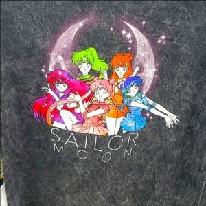 Sailor Moon Acid Washed Tee HotTopic BRAND 🆕
